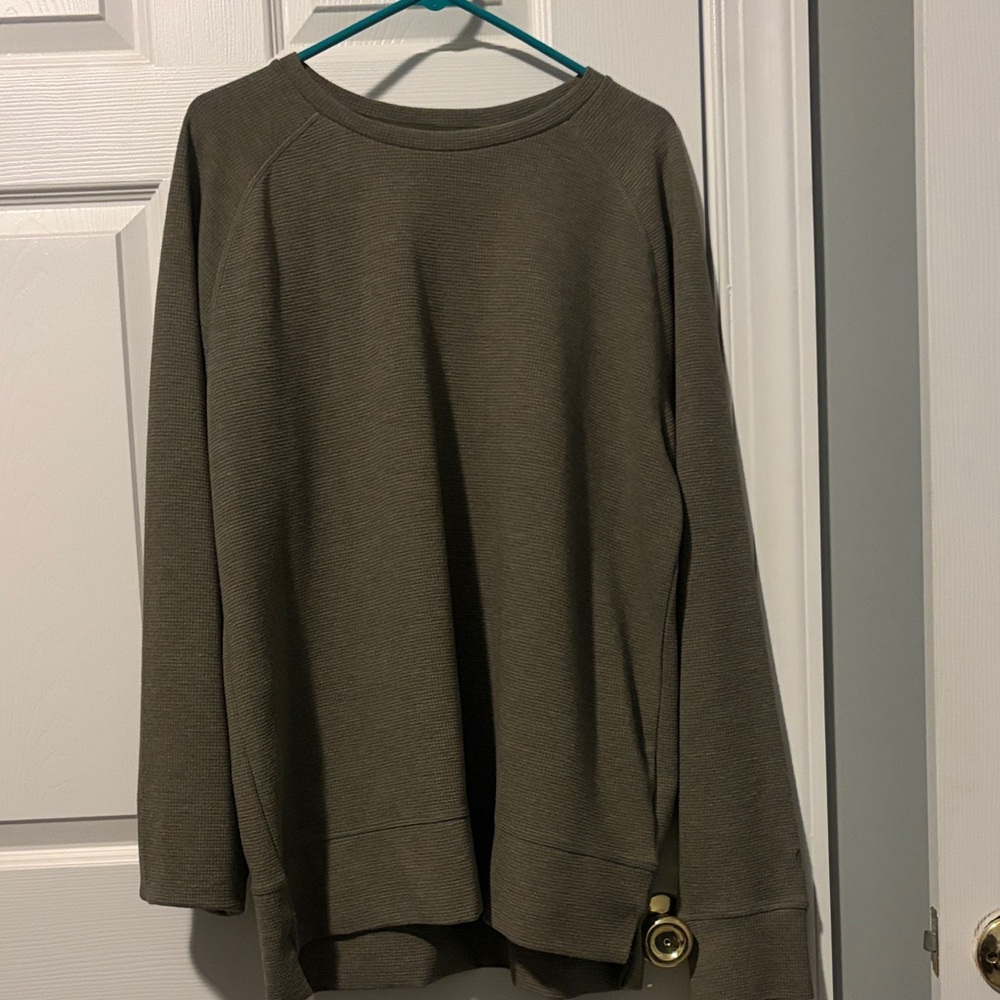 Champion Olive Crewneck Top